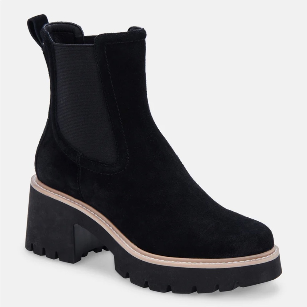 Dolce Vita Women’s Hawk H2O Booties Onyx Suede